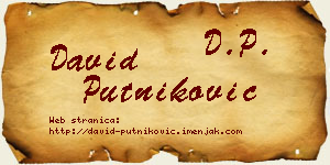 David Putniković vizit kartica